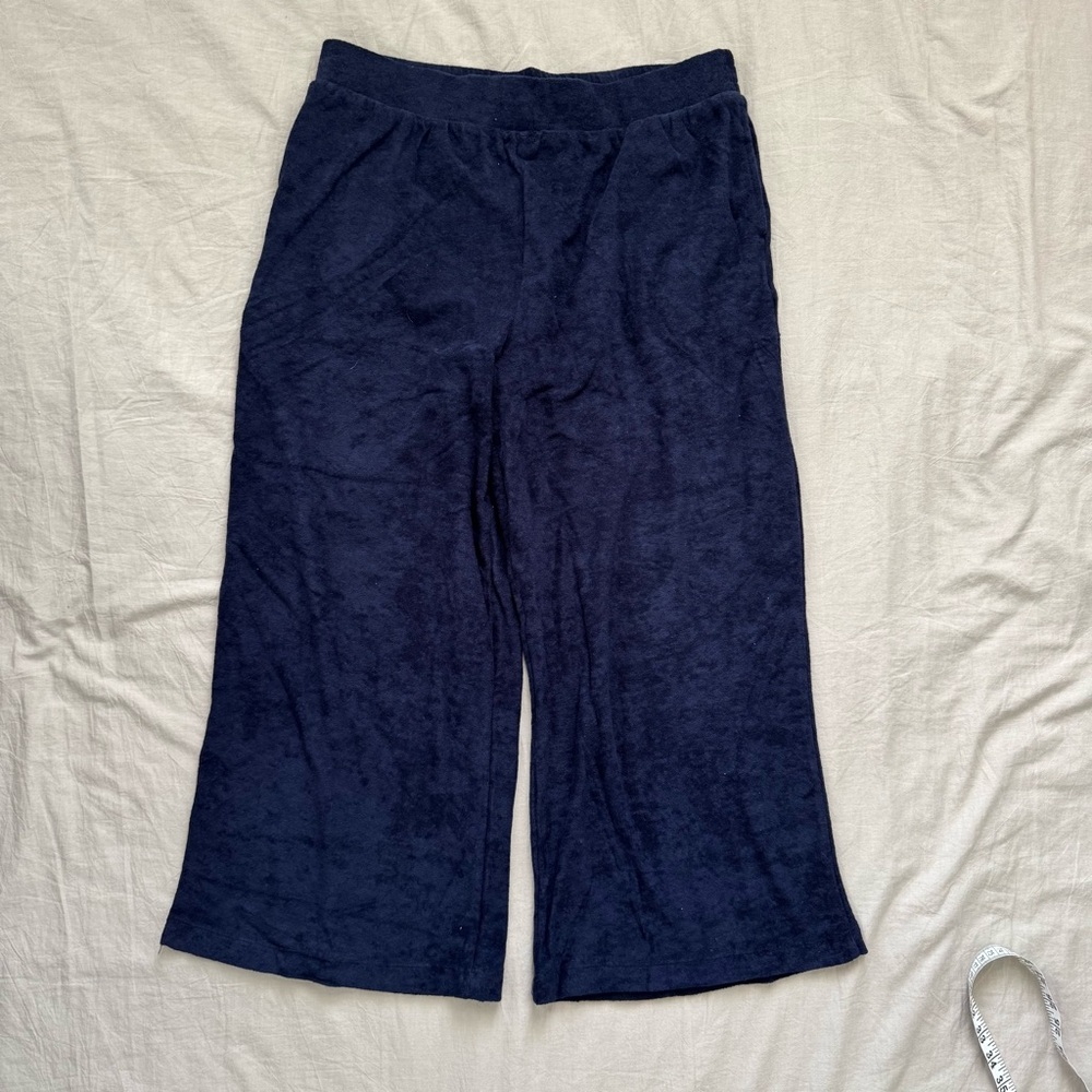 Navy Blue Wide-Leg Pants